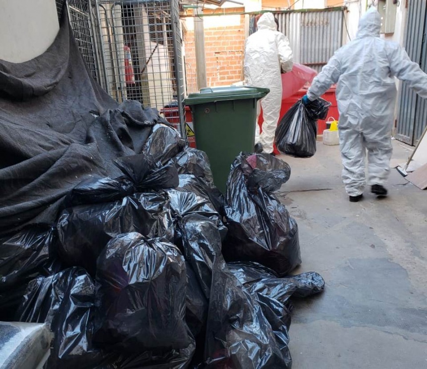 Clausura en la clínica Urquiza: Hallan residuos patológicos mezclados con basura común